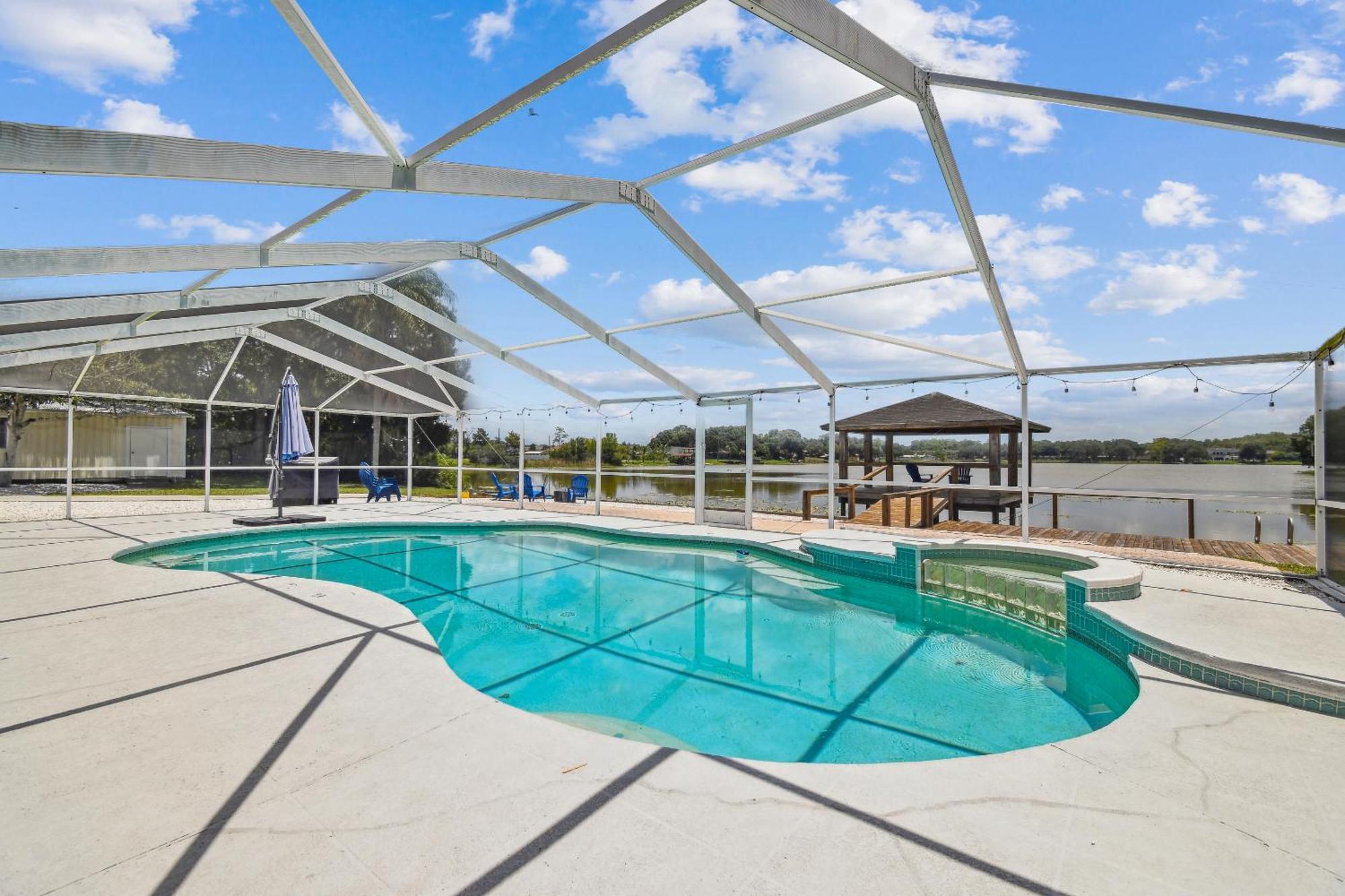 Lake House Westchase Area. Heated Pool Waterfront! Tampa Exteriér fotografie